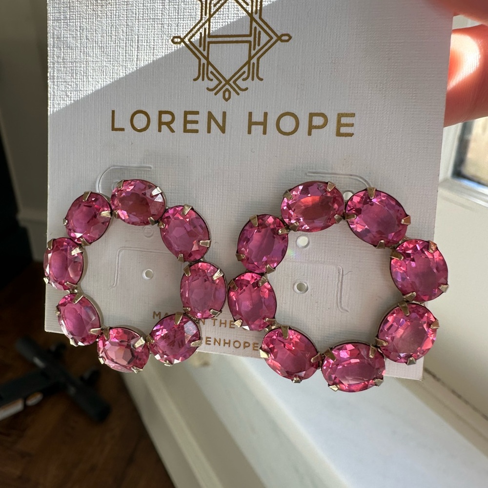 Loren Hope Oval Rose Hoops. Out of production, RARE